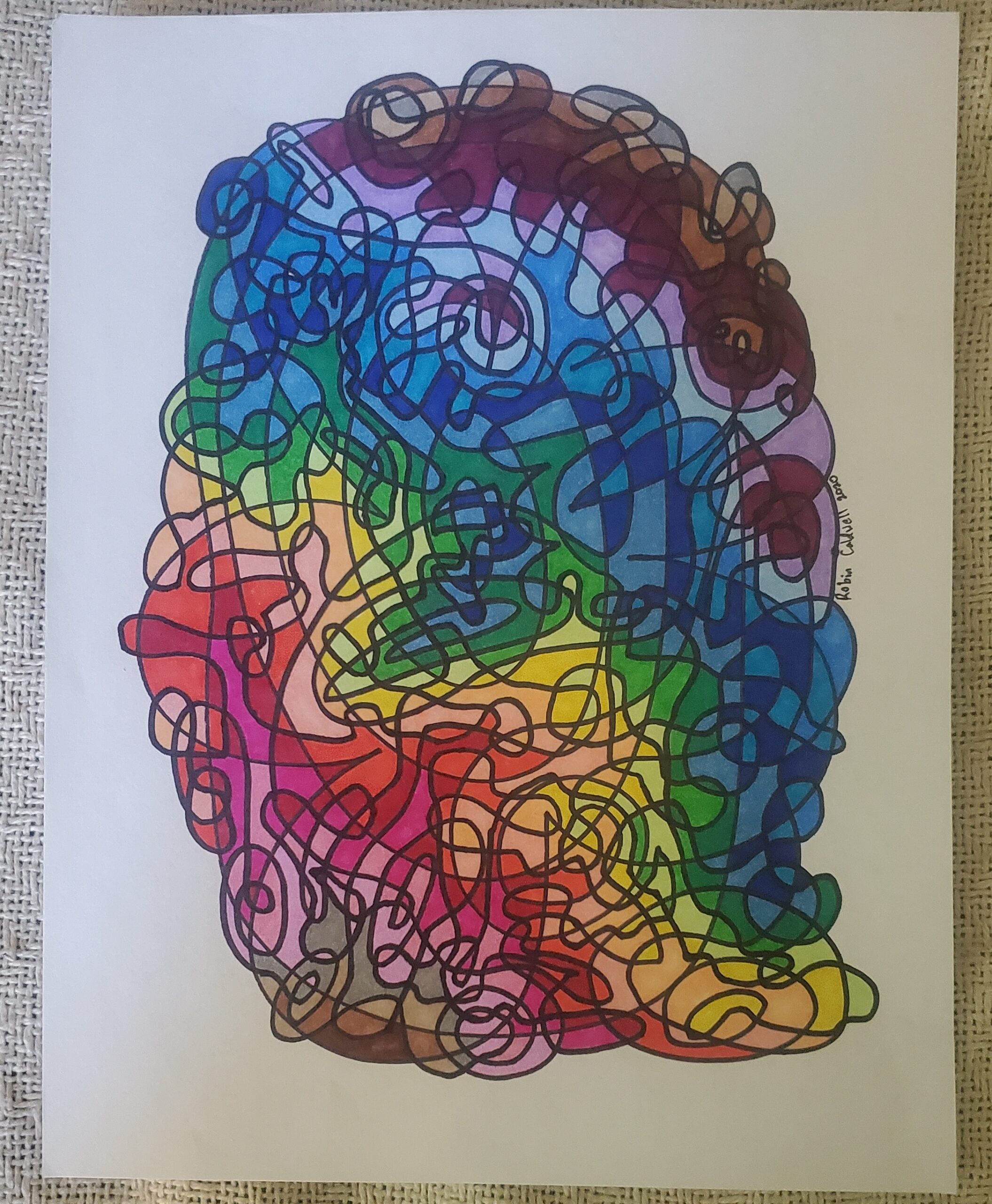 Colour With All The Crayons -abstract 2020-