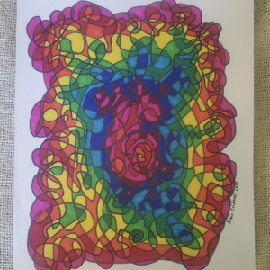 Rainbow Whirlpool -abstract 2020-