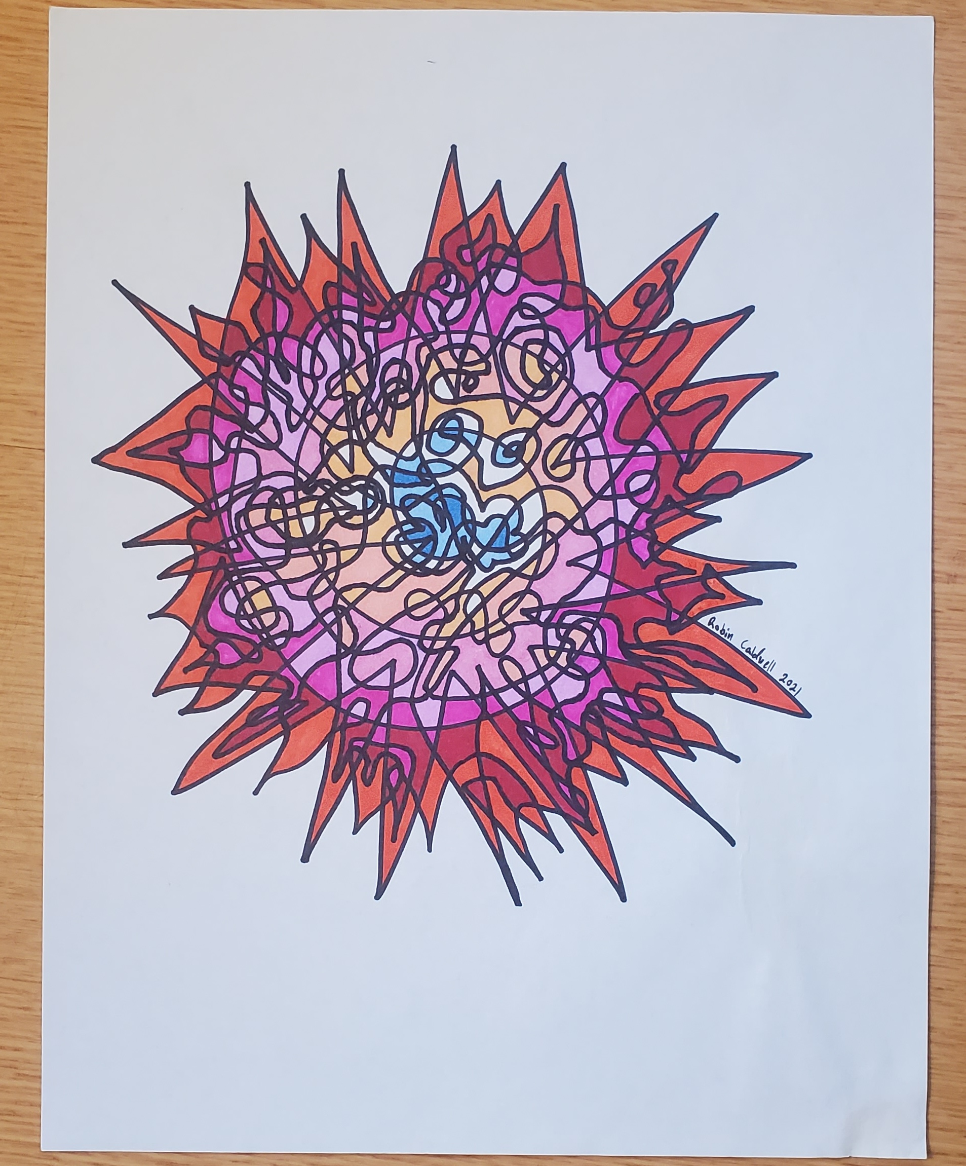 Bad Hair Day -abstract 2021-