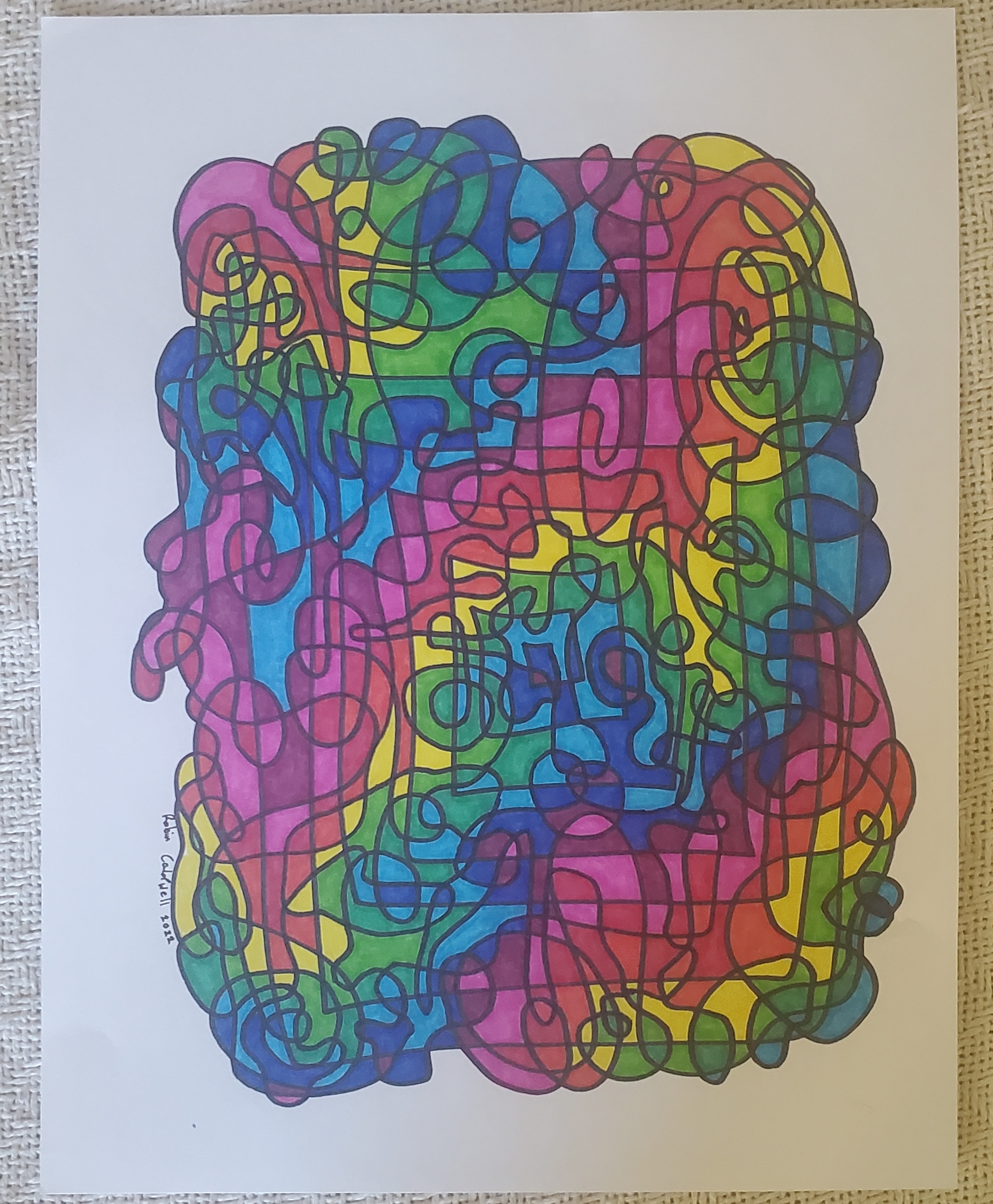 I saw what happened back there.  Are you okay? -abstract 2022-