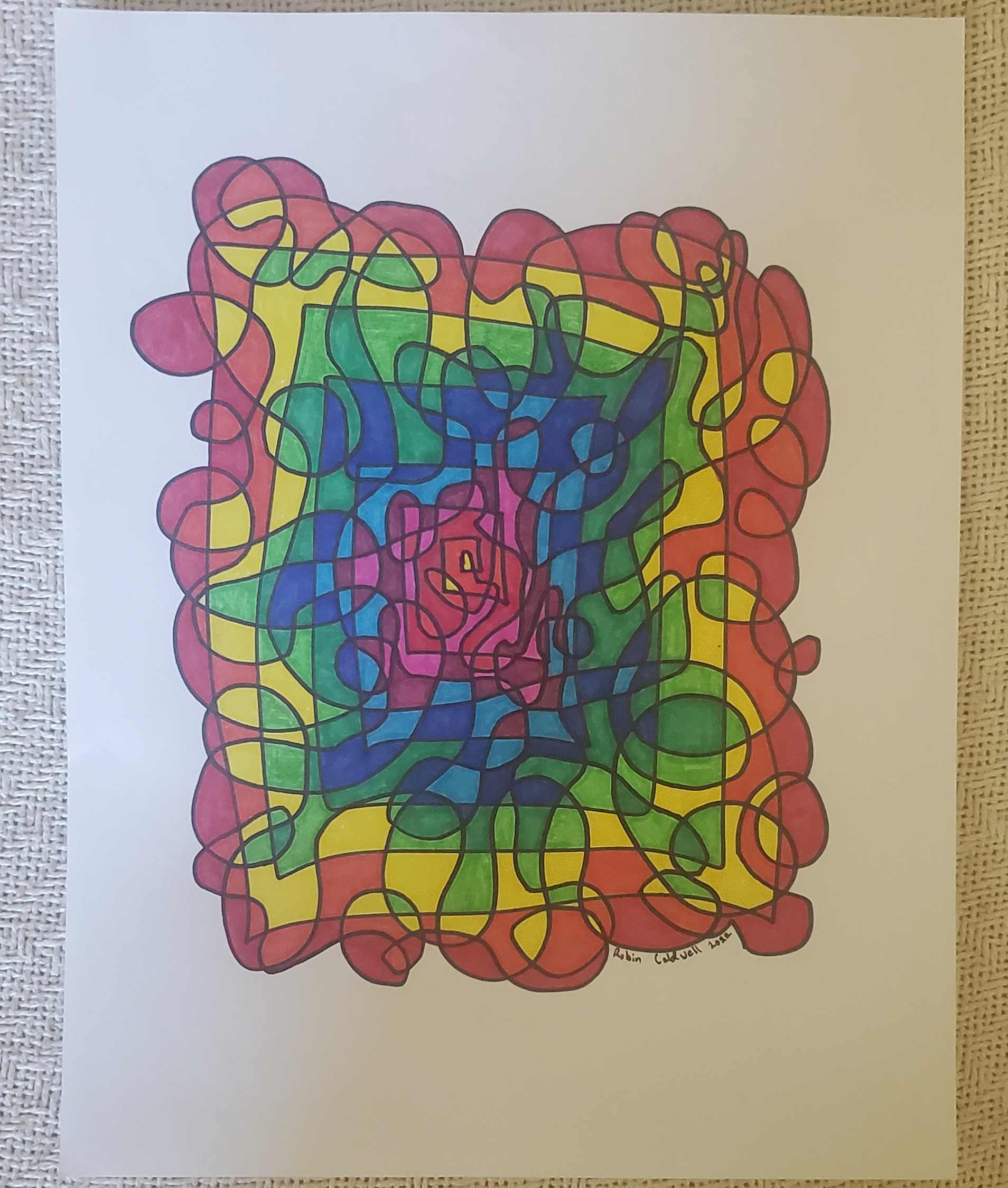 Placemat for the Recently Deceased -abstract 2022-