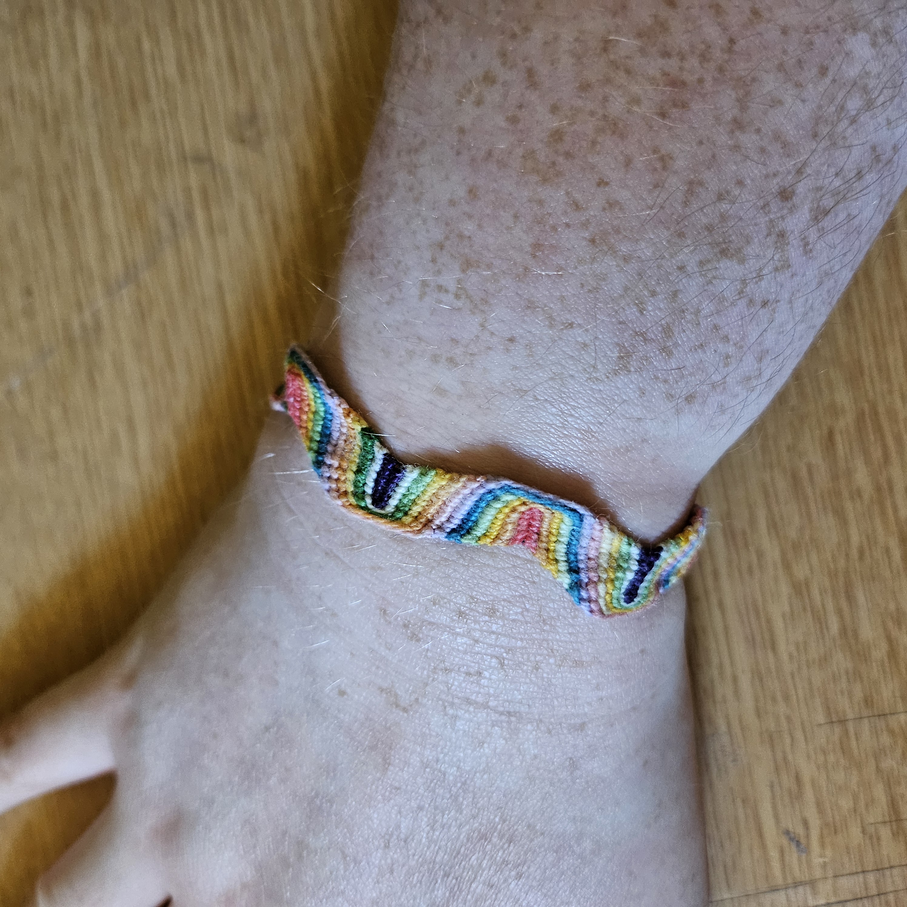 Rainbow Zig Zag Woven Bracelet